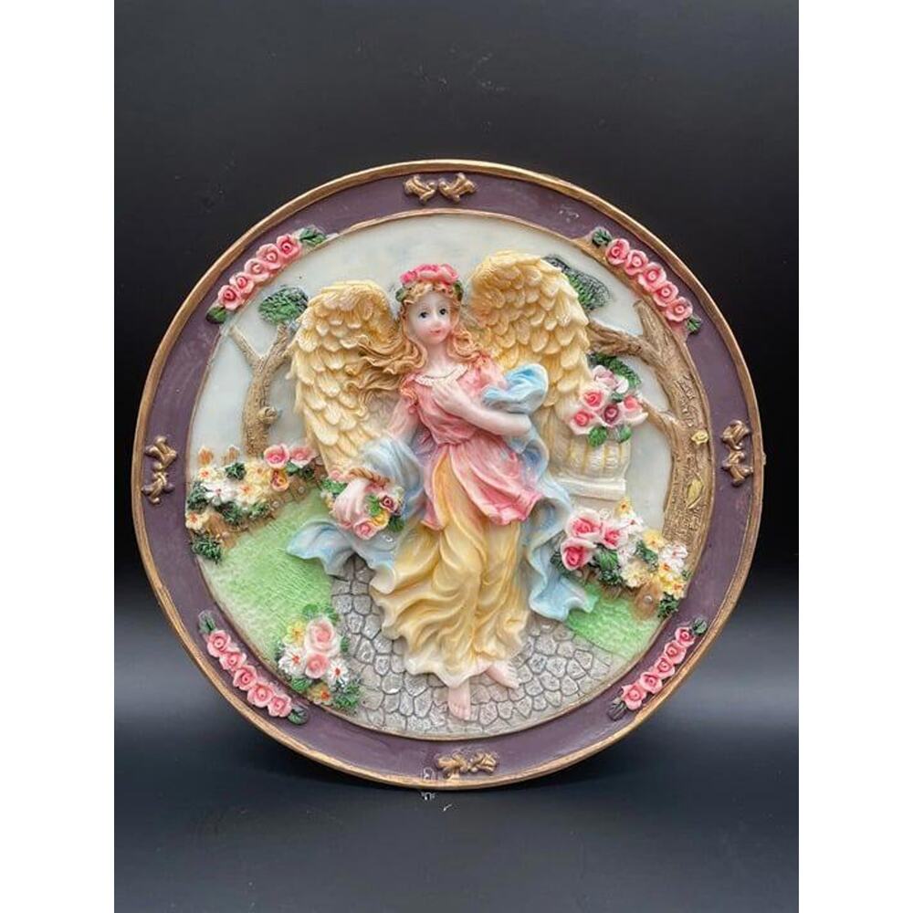 Vintage Angel Plate 3D Decorative Plate